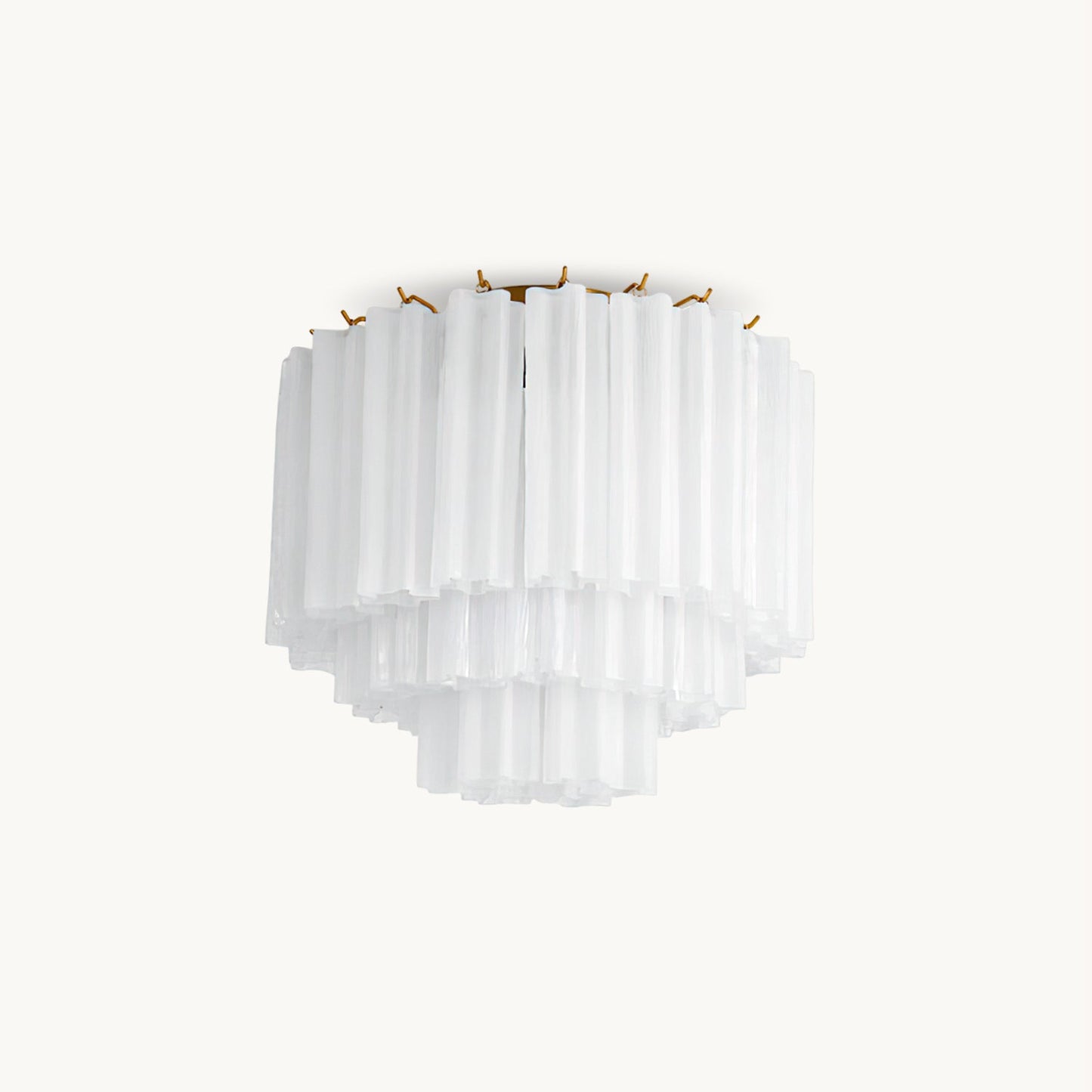 Tronchi Glass Tube Ceiling Lamp | Premium Metal & Glass | Gold & White/Blue
