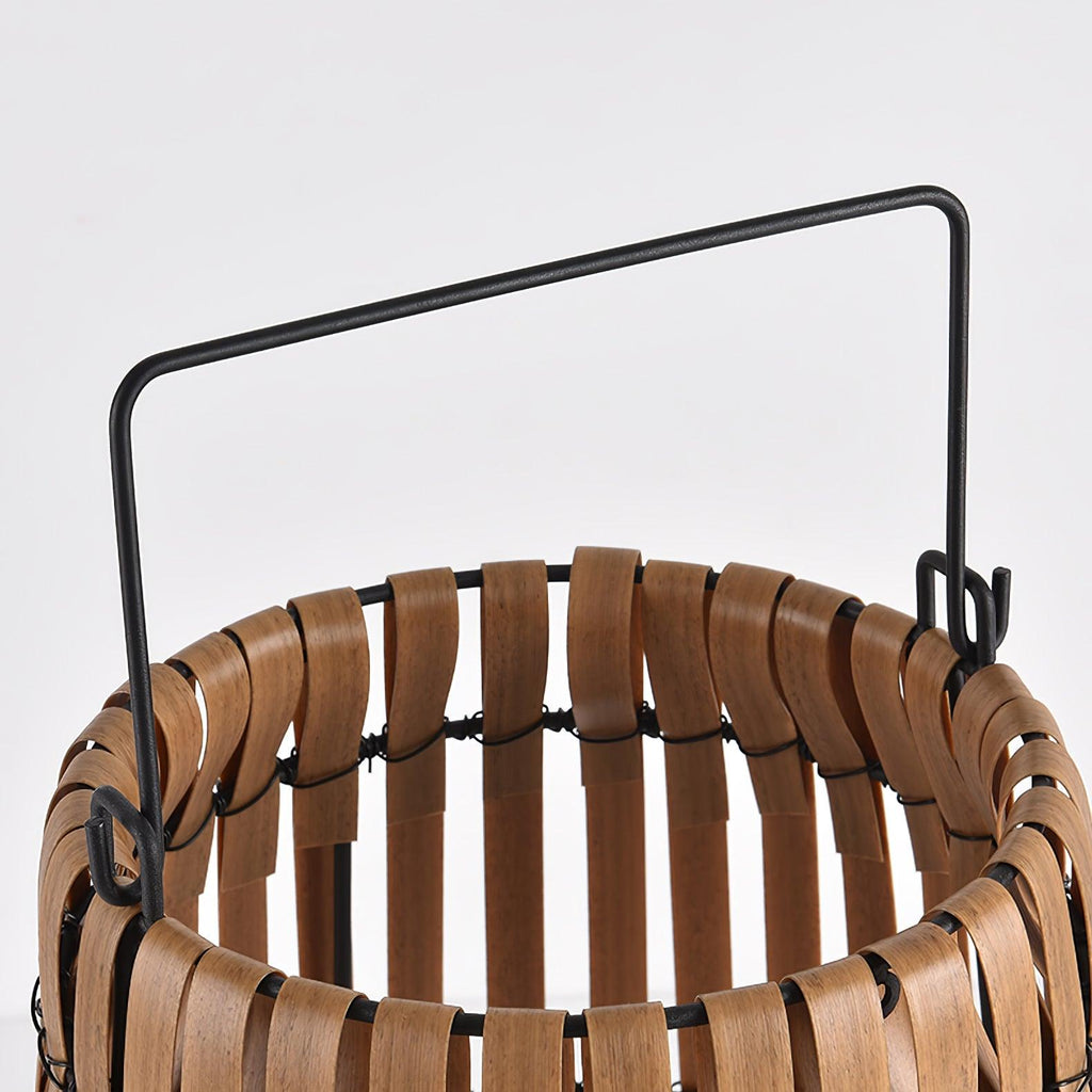 Tropic Braid Outdoor Lantern | Faux-Rattan & Metal | Warm Light, 22cm or 30cm or 35cm