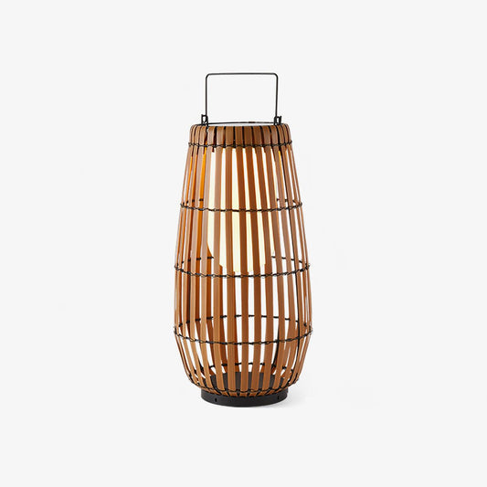 Tropic Braid Outdoor Lantern | Faux-Rattan & Metal | Warm Light, 22cm or 30cm or 35cm