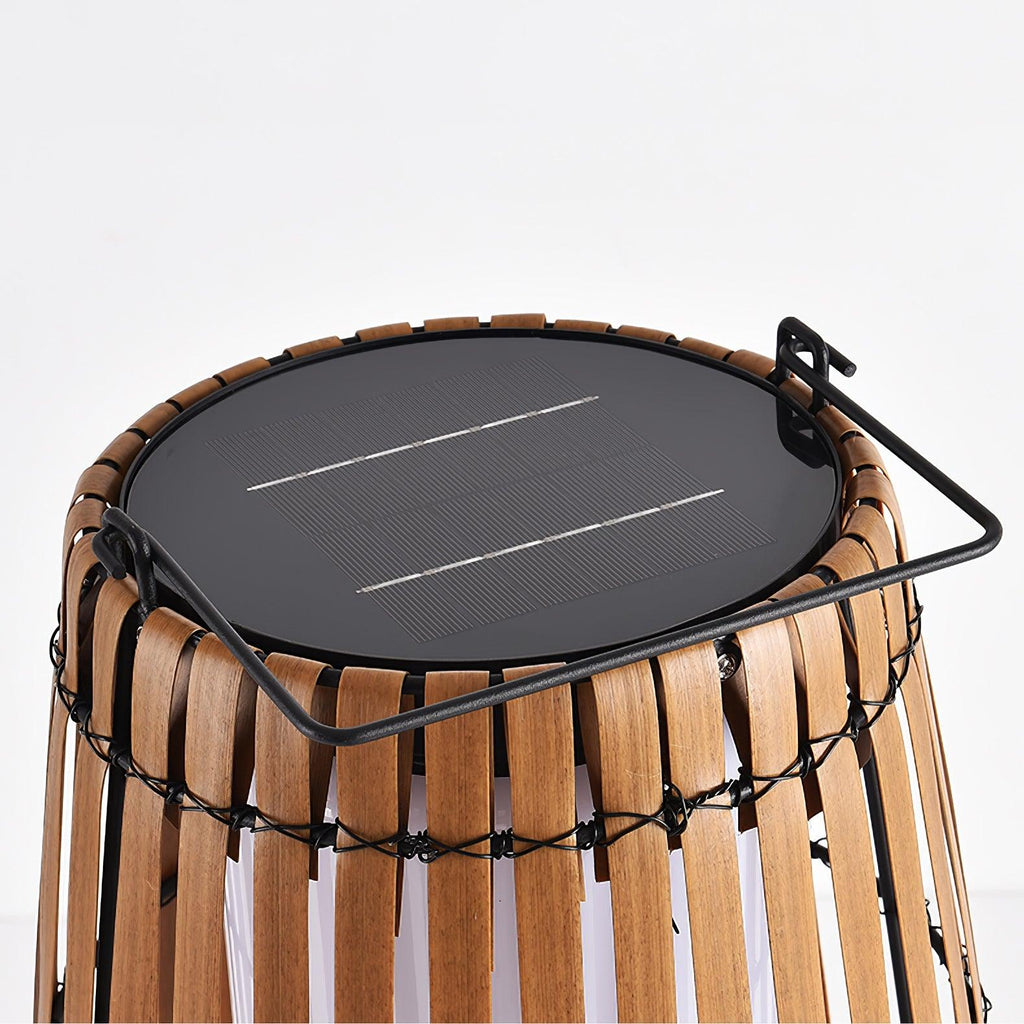 Tropic Braid Outdoor Lantern | Faux-Rattan & Metal | Warm Light, 22cm or 30cm or 35cm