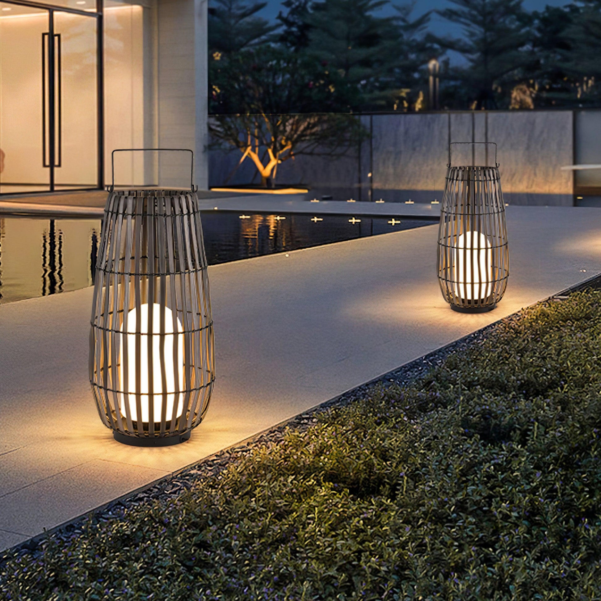 Tropic Braid Lantern Outdoor Lamp