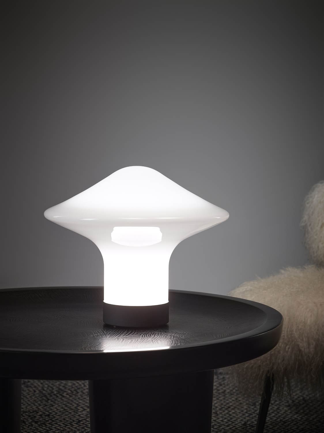 Spider Table Lamp | Metal & Glass | Black, Grey, or White Shade
