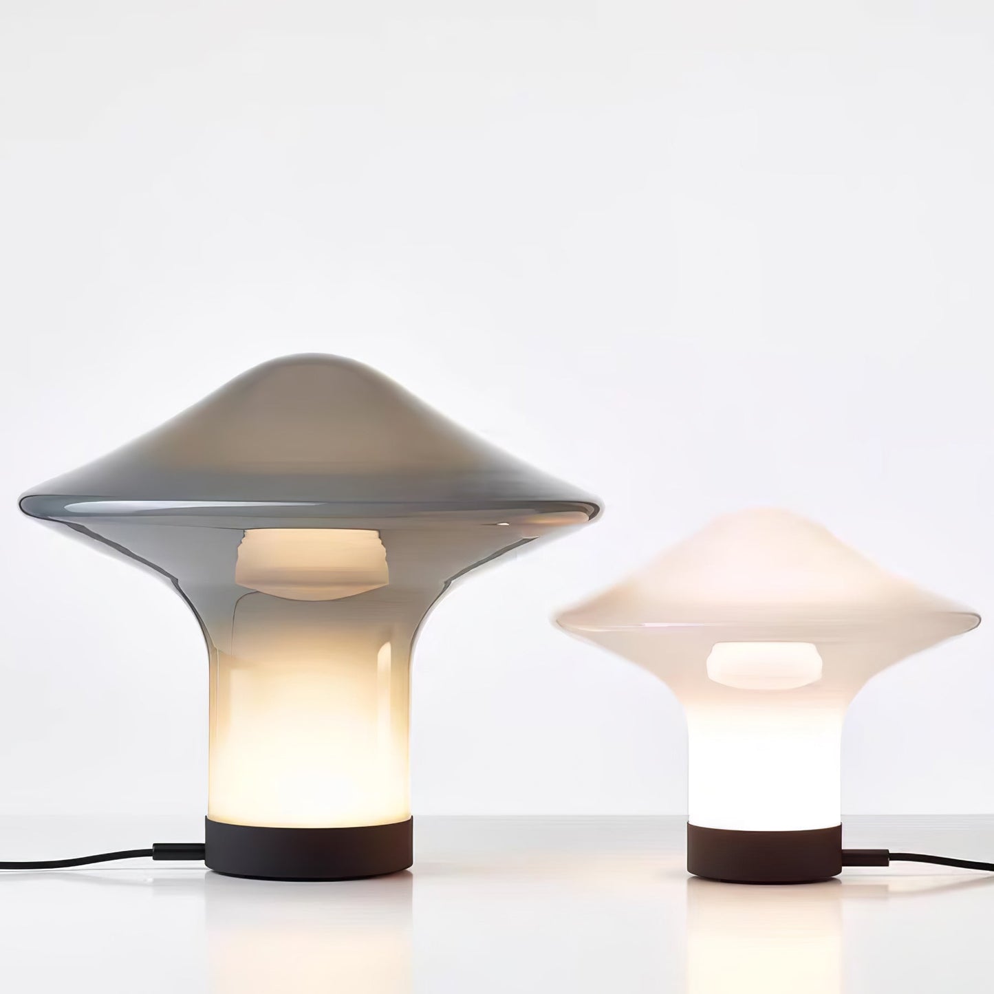 Spider Table Lamp | Metal & Glass | Black, Grey, or White Shade
