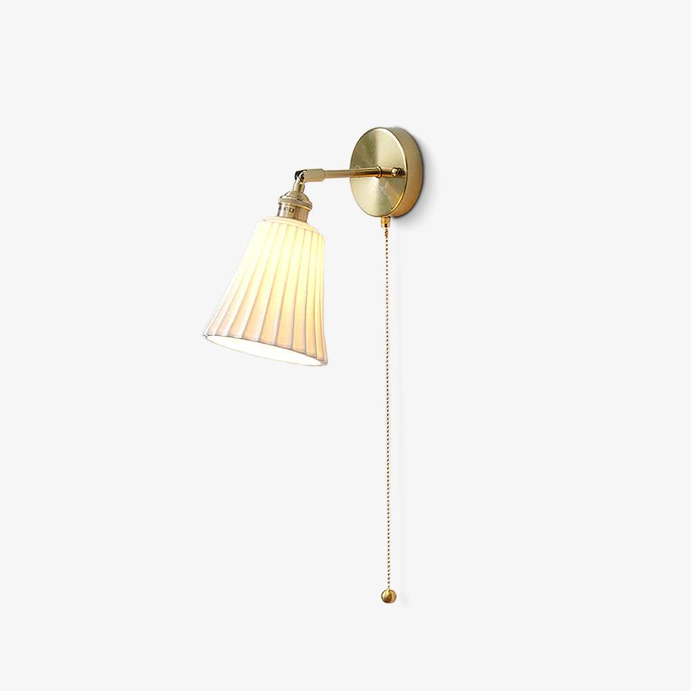 Trumpet Wall Light | Ceramic & Brass | Set of 2
