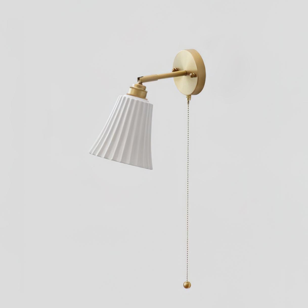 Trumpet Wall Light | Ceramic & Brass | Set of 2