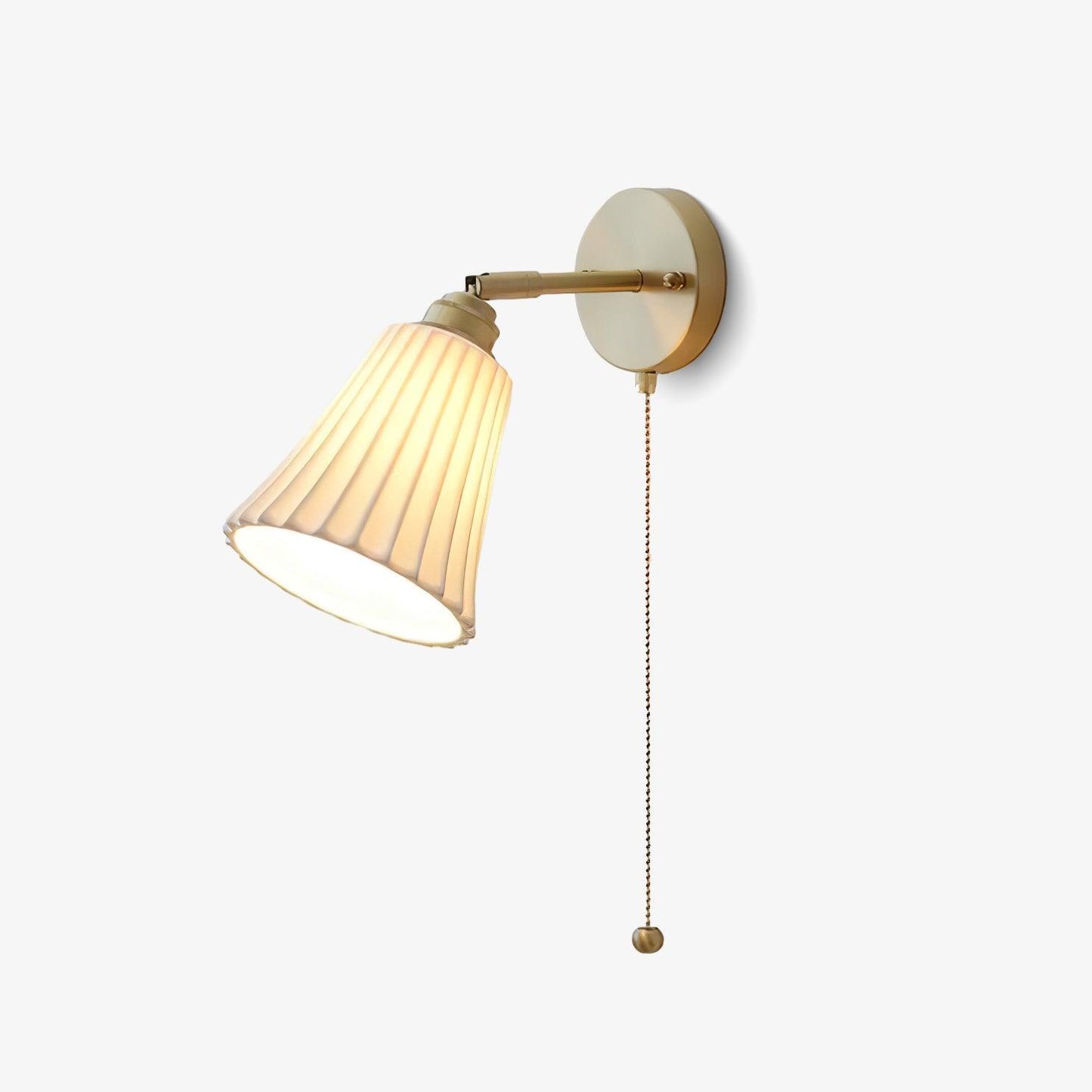 Trumpet Wall Light | Ceramic & Brass | Set of 2