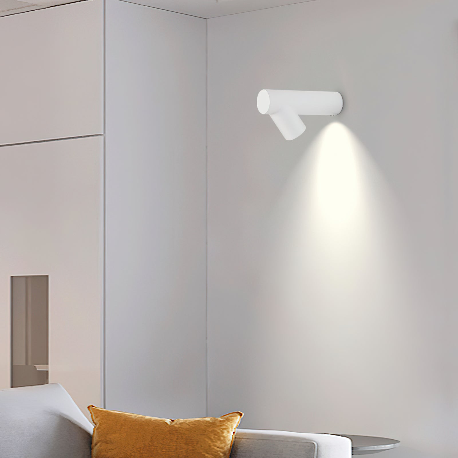 Tube Wall Sconce | Metal & Aluminum | Set of 2 | Black & White