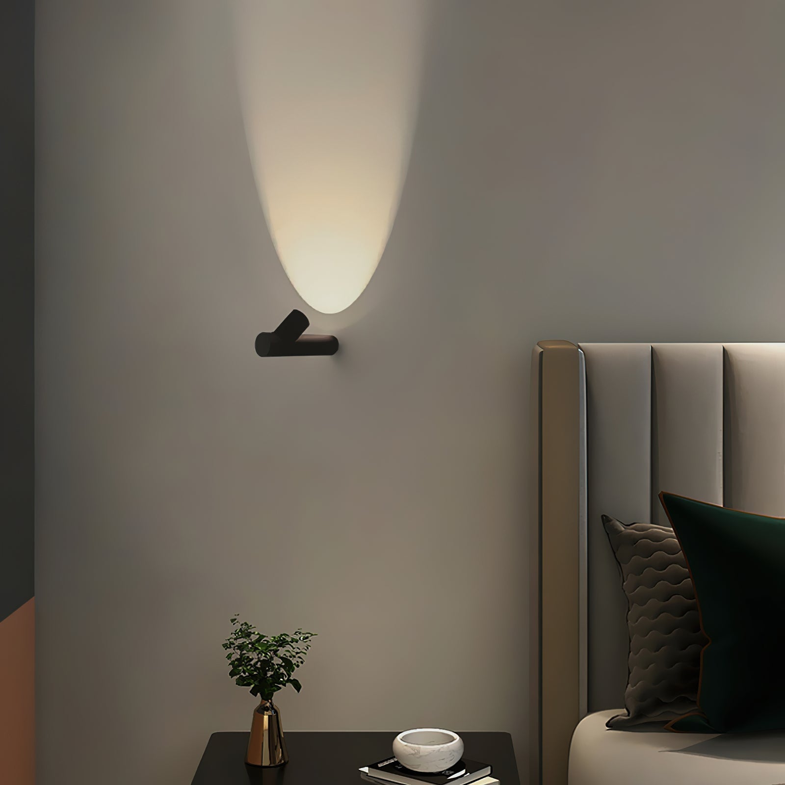 Tube Wall Sconce | Metal & Aluminum | Set of 2 | Black & White