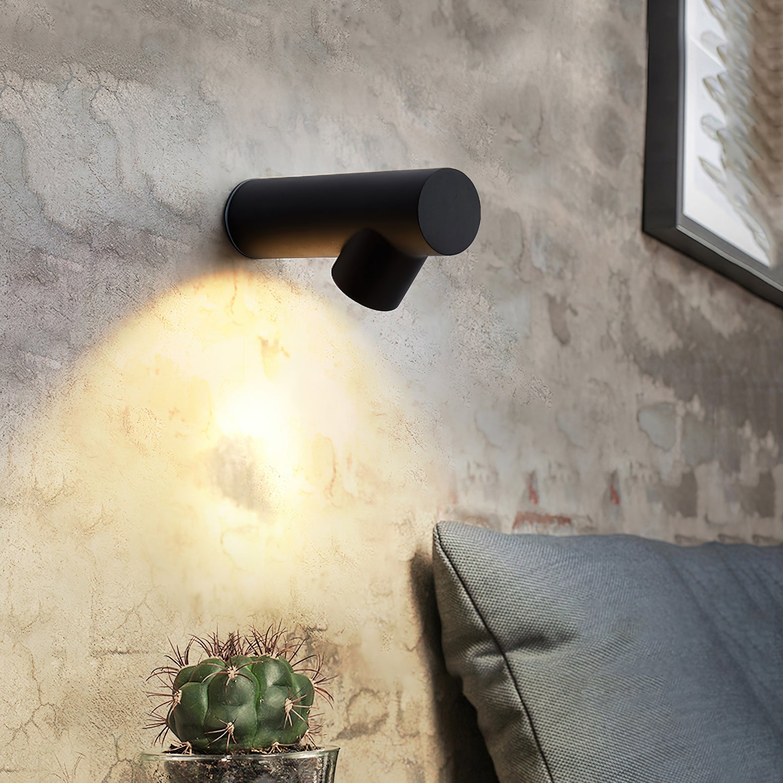 Tube Wall Sconce | Metal & Aluminum | Set of 2 | Black & White