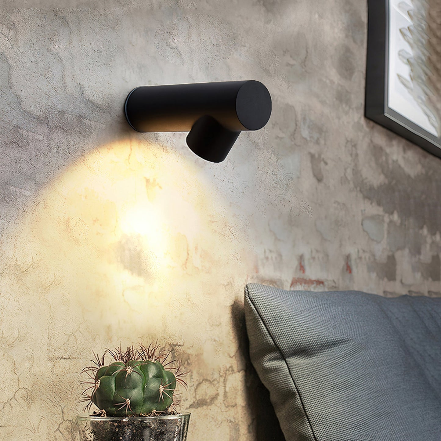 Tube Wall Sconce | Metal & Aluminum | Set of 2 | Black & White