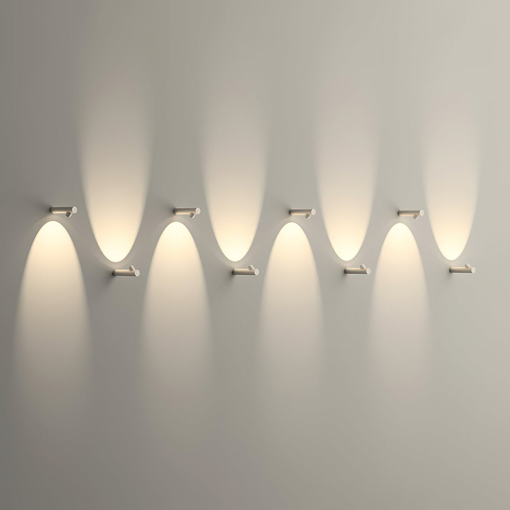 Tube Wall Sconce | Metal & Aluminum | Set of 2 | Black & White