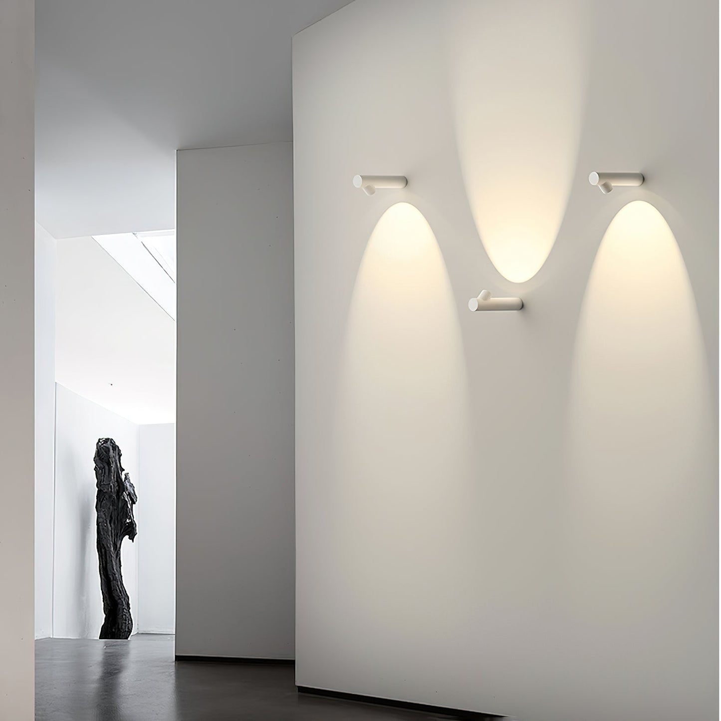 Tube Wall Sconce | Metal & Aluminum | Set of 2 | Black & White