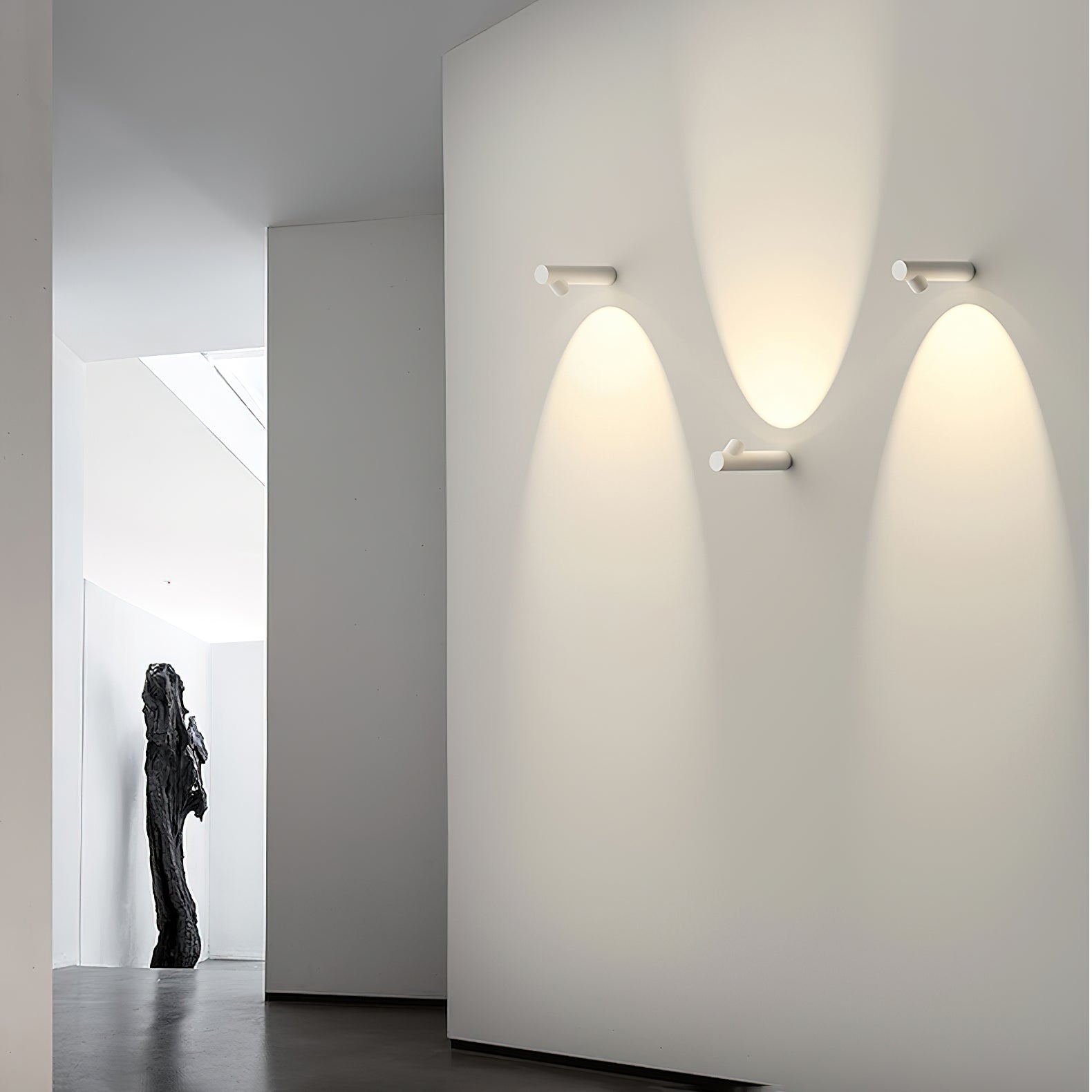 Tube Wall Sconce | Metal & Aluminum | Set of 2 | Black & White