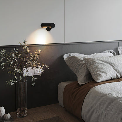 Tube Wall Sconce | Metal & Aluminum | Set of 2 | Black & White