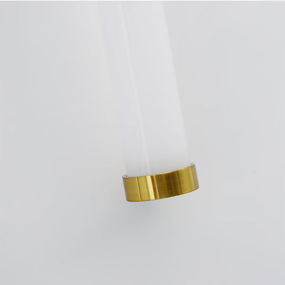 Tubo Linear LED Wall Lamp | Metal & Acrylic | Gold & White | Set of 2