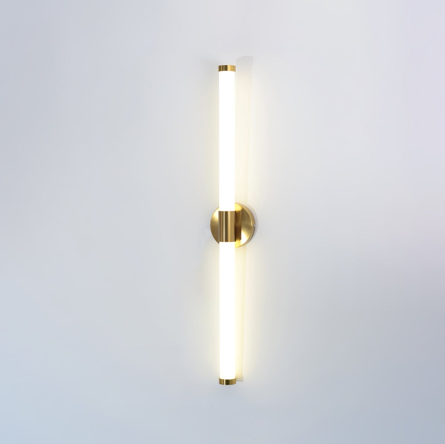 Tubo Linear LED Wall Lamp | Metal & Acrylic | Gold & White | Set of 2