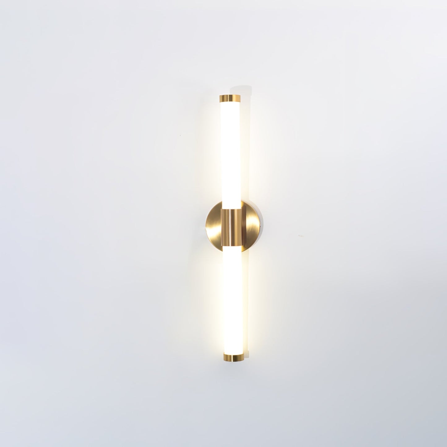 Tubo Linear LED Wall Lamp | Metal & Acrylic | Gold & White | Set of 2