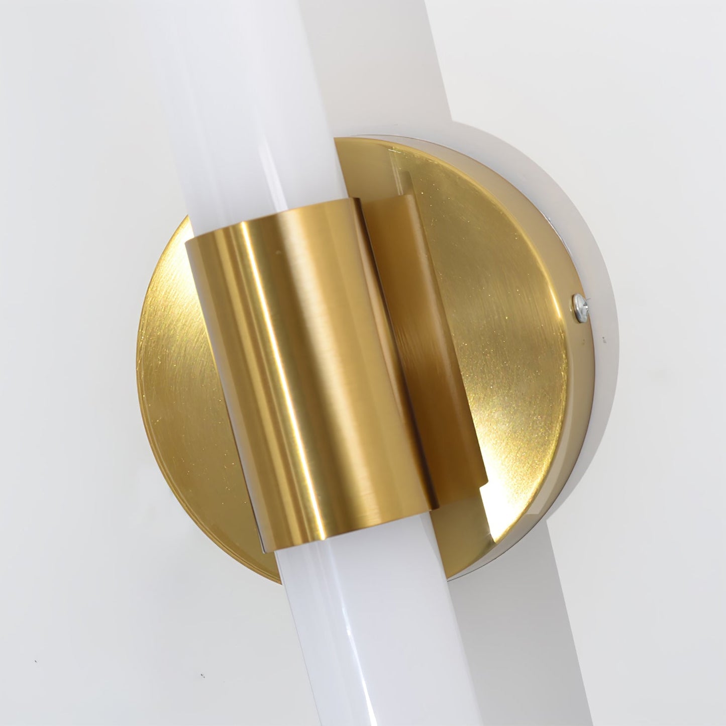 Tubo Linear LED Wall Lamp | Metal & Acrylic | Gold & White | Set of 2