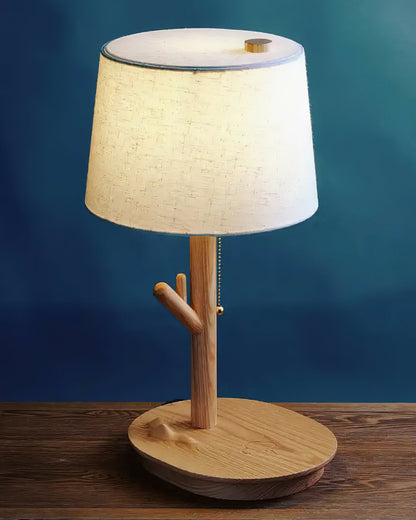 Twig Table Lamp | Wood & Fabric | Beige Shade