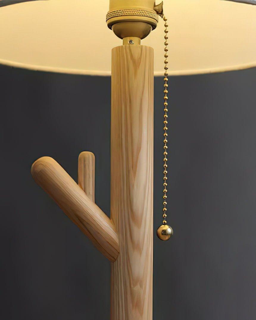 Twig Table Lamp | Wood & Fabric | Beige Shade