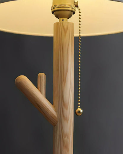 Twig Table Lamp | Wood & Fabric | Beige Shade
