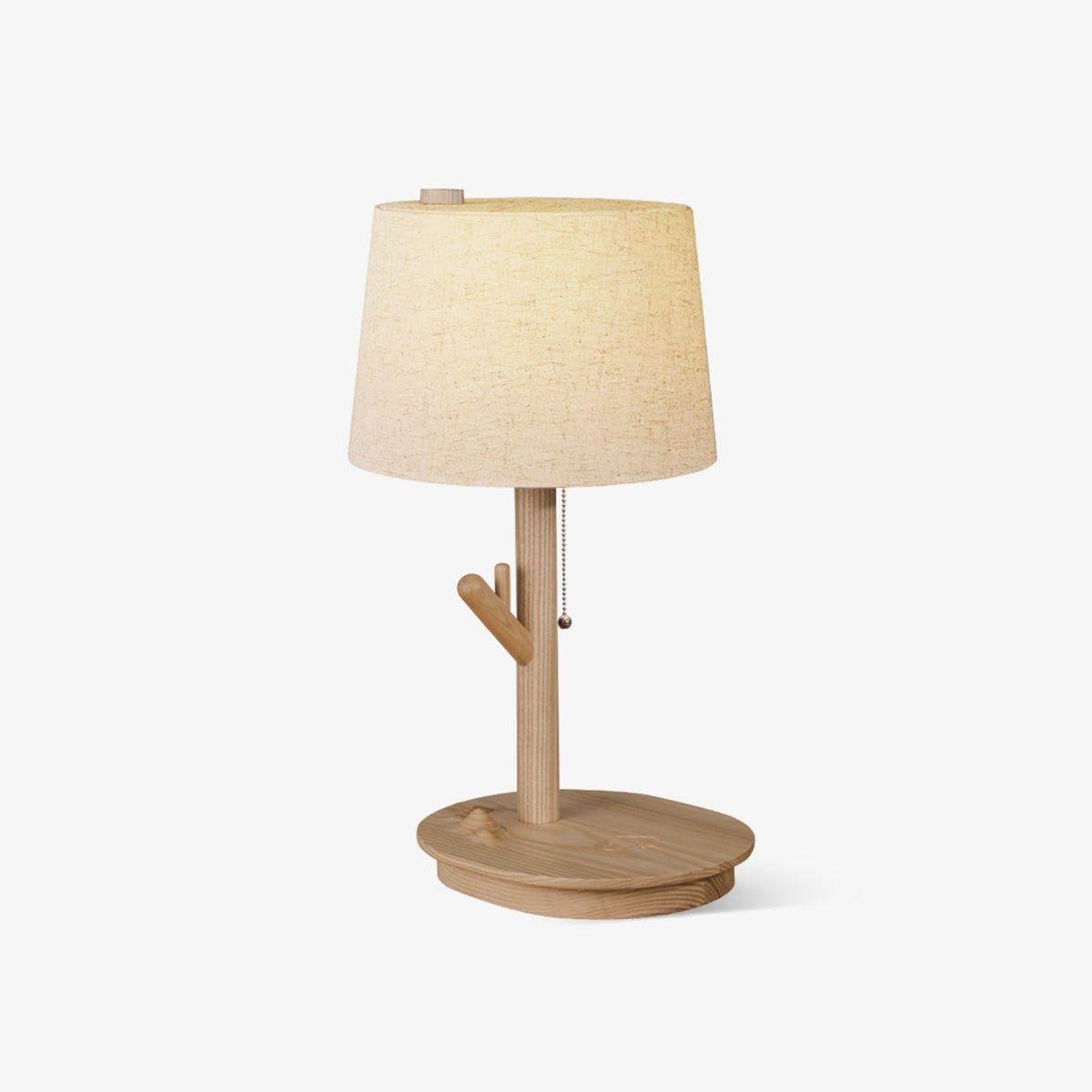 Twig Table Lamp | Wood & Fabric | Beige Shade