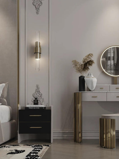 Tycho Wall Lamp | Electroplated Gold & Crystal | Set of 2