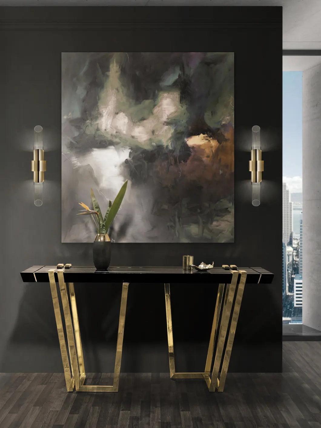 Tycho Wall Lamp | Electroplated Gold & Crystal | Set of 2