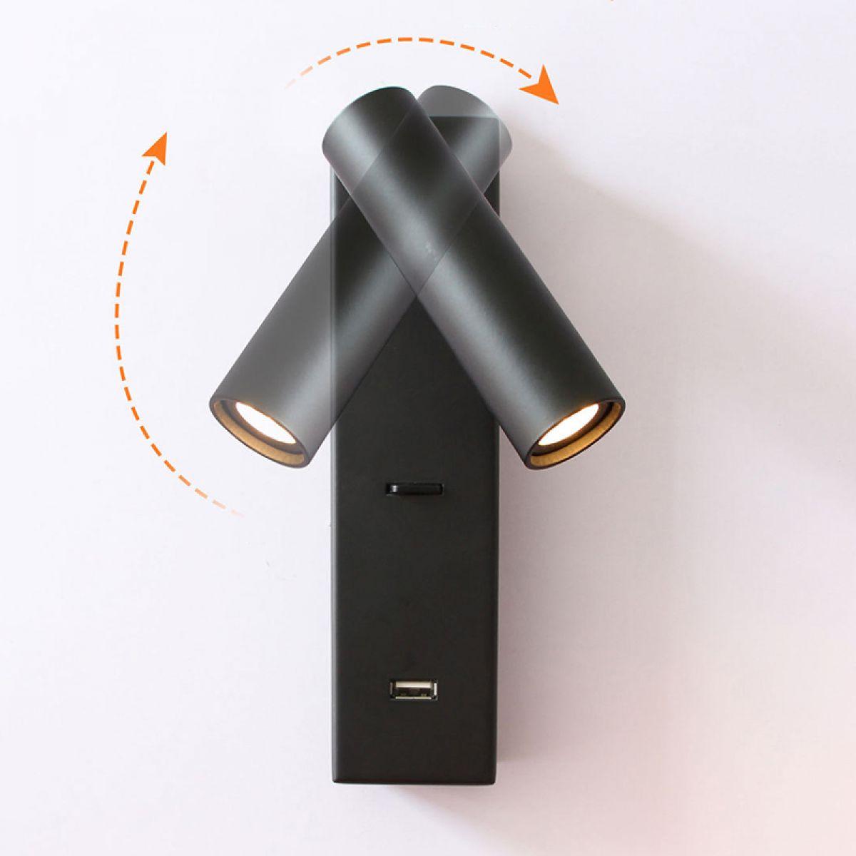 LED Wall Lamp | Adjustable Metal Design | Set of 2