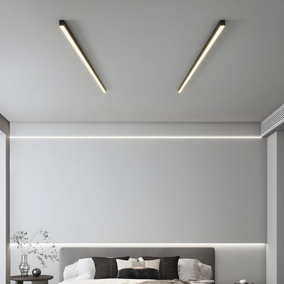 Linear Ceiling Light | Ultra Slim Metal & Acrylic | Multiple Sizes Available