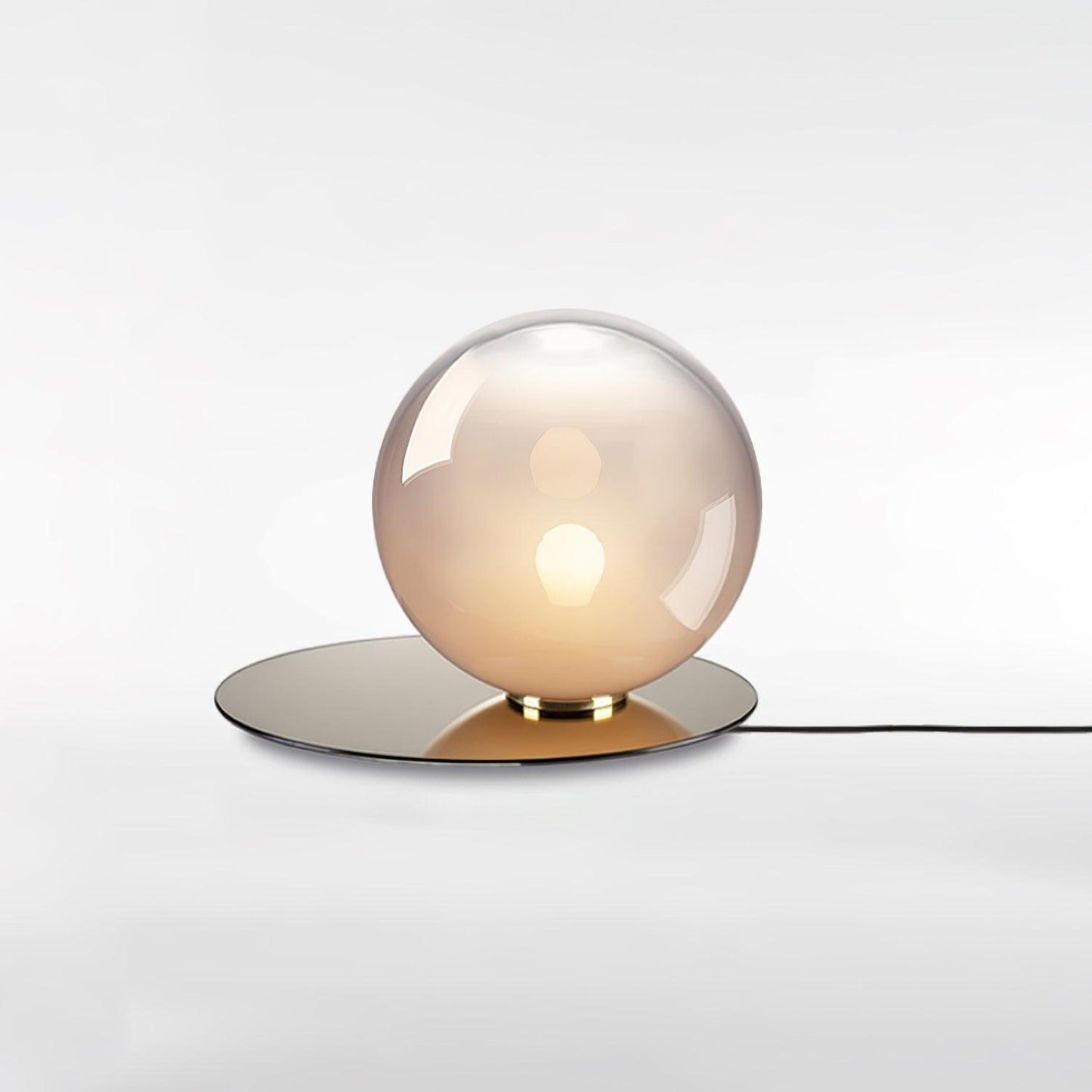 Umbra Table Lamp | Glass & Iron | Blue, Smoke Grey, Clear, White