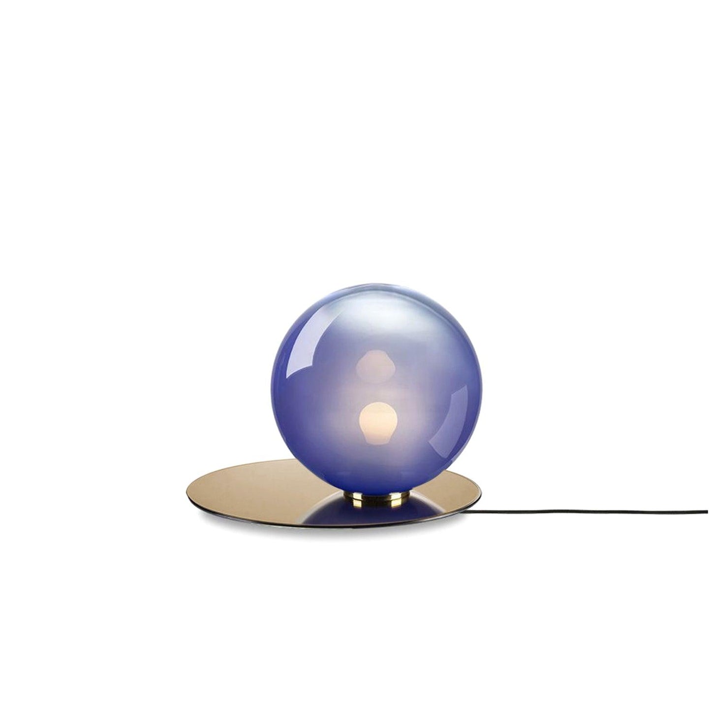 Umbra Table Lamp | Glass & Iron | Blue, Smoke Grey, Clear, White
