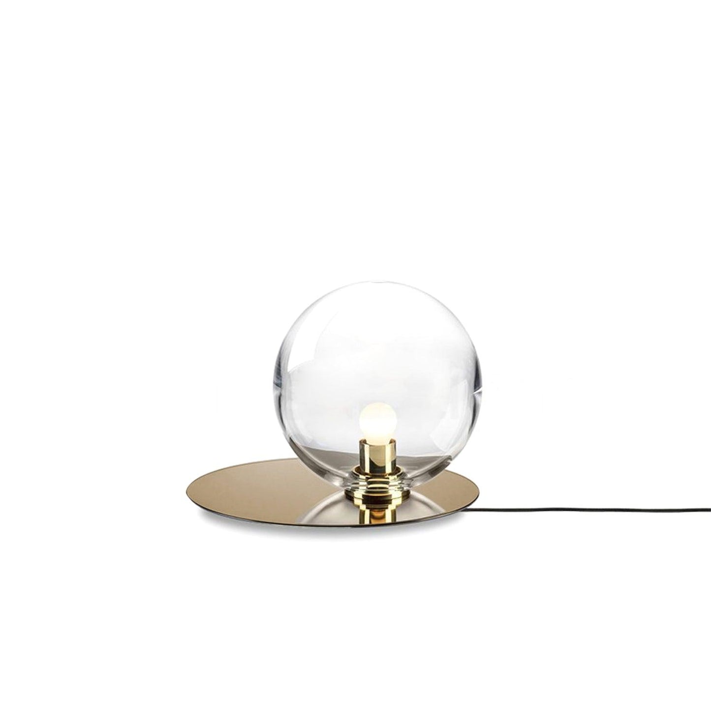 Umbra Table Lamp | Glass & Iron | Blue, Smoke Grey, Clear, White
