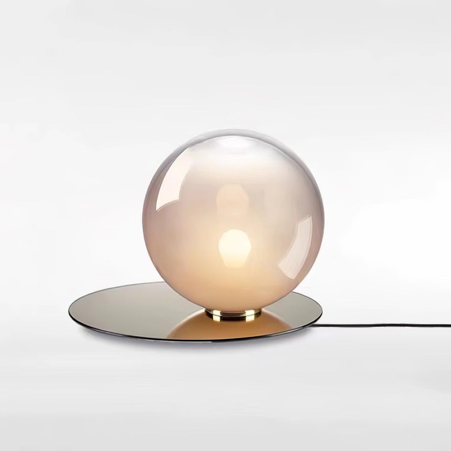 Umbra Table Lamp | Glass & Iron | Blue, Smoke Grey, Clear, White