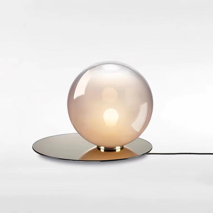 Umbra Table Lamp | Glass & Iron | Blue, Smoke Grey, Clear, White