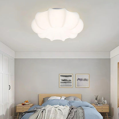 Umbrella Ceiling Lamp | White Metal & Acrylic | 45cm Diameter