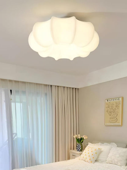 Umbrella Ceiling Lamp | White Metal & Acrylic | 45cm Diameter
