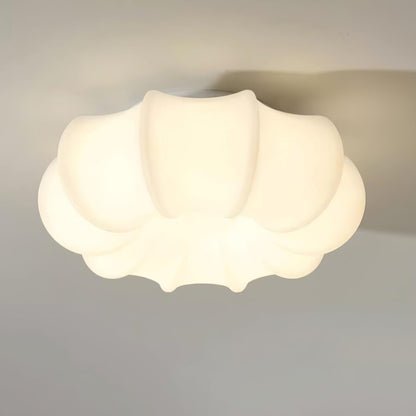 Umbrella Ceiling Lamp | White Metal & Acrylic | 45cm Diameter