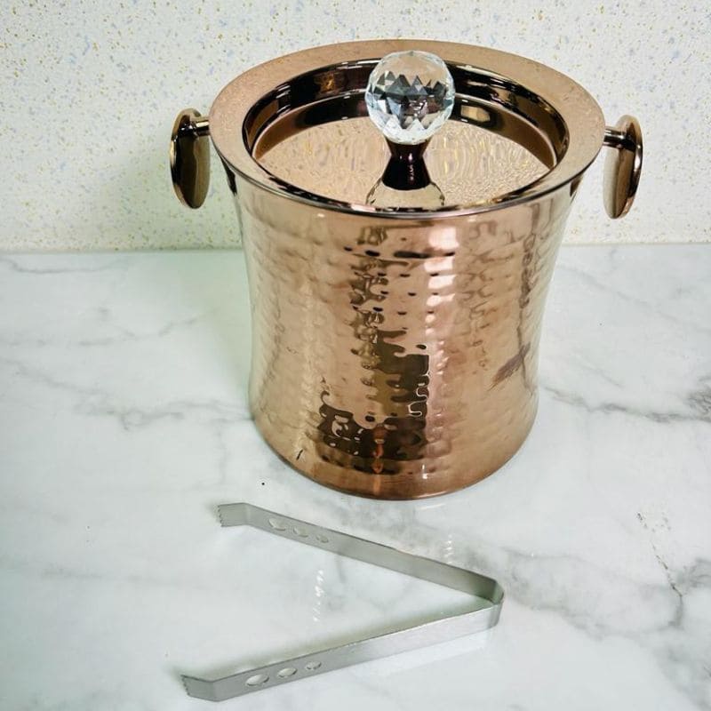 Diamond Ice Bucket | Stainless Steel | Silver