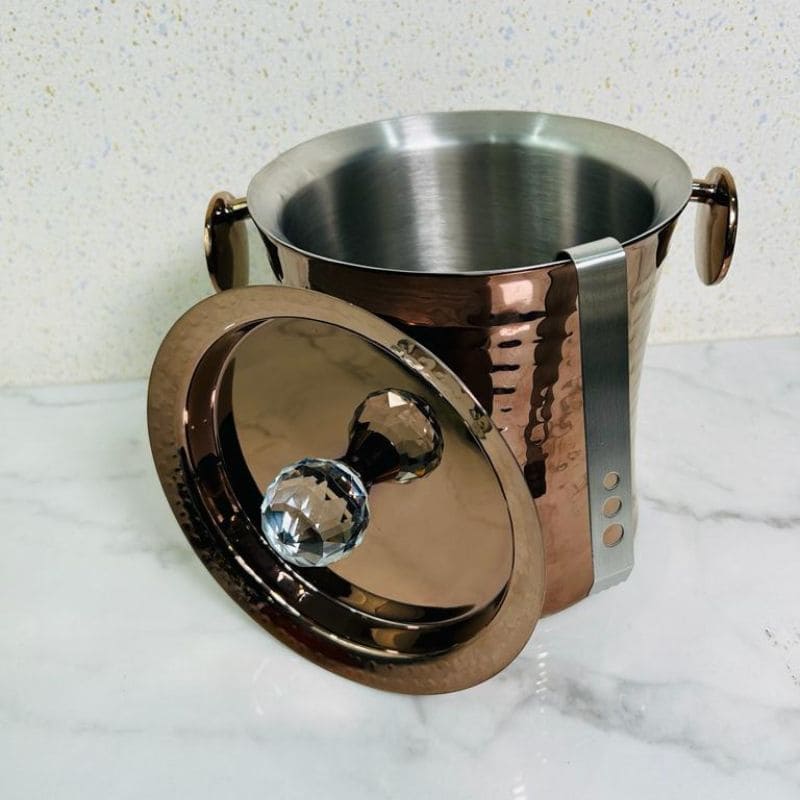 Diamond Ice Bucket | Stainless Steel | Silver
