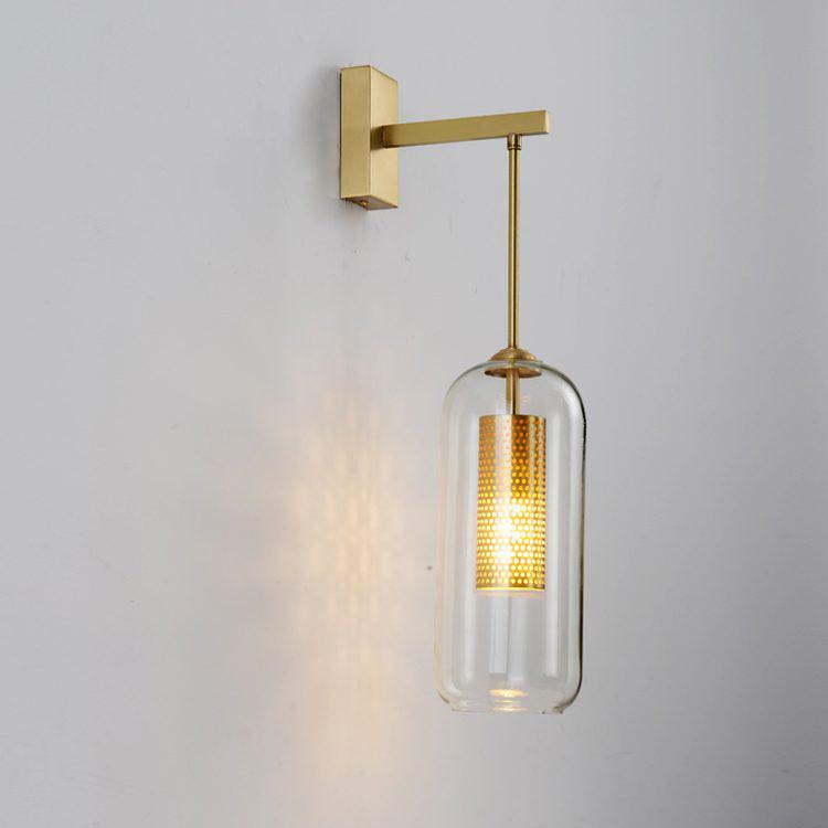 Vadim Wall Lamp | Metal & Glass | Black, Copper, Gold Finish