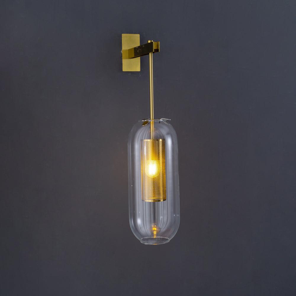 Vadim Wall Lamp | Metal & Glass | Black, Copper, Gold Finish