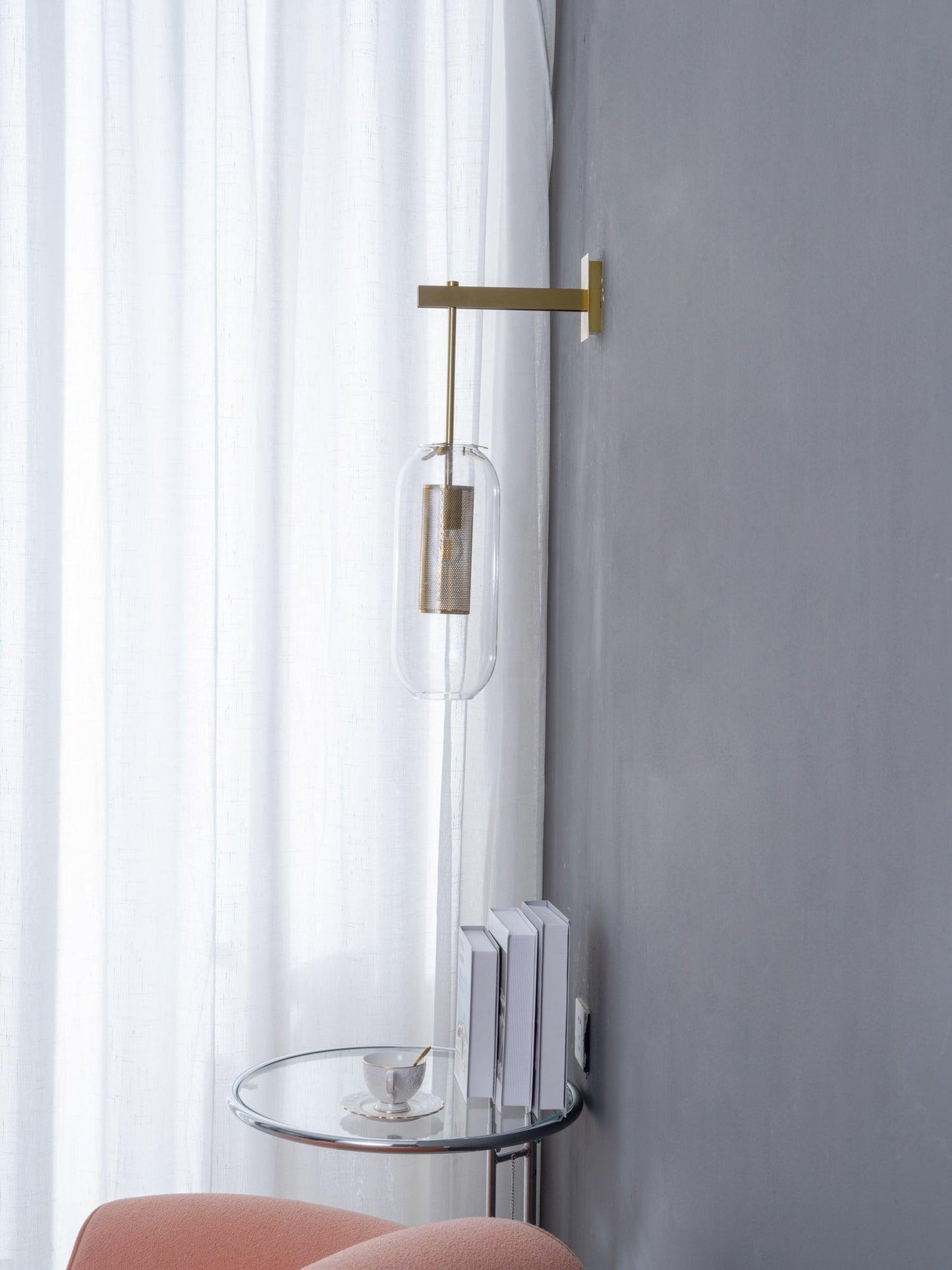 Vadim Wall Lamp | Metal & Glass | Black, Copper, Gold Finish