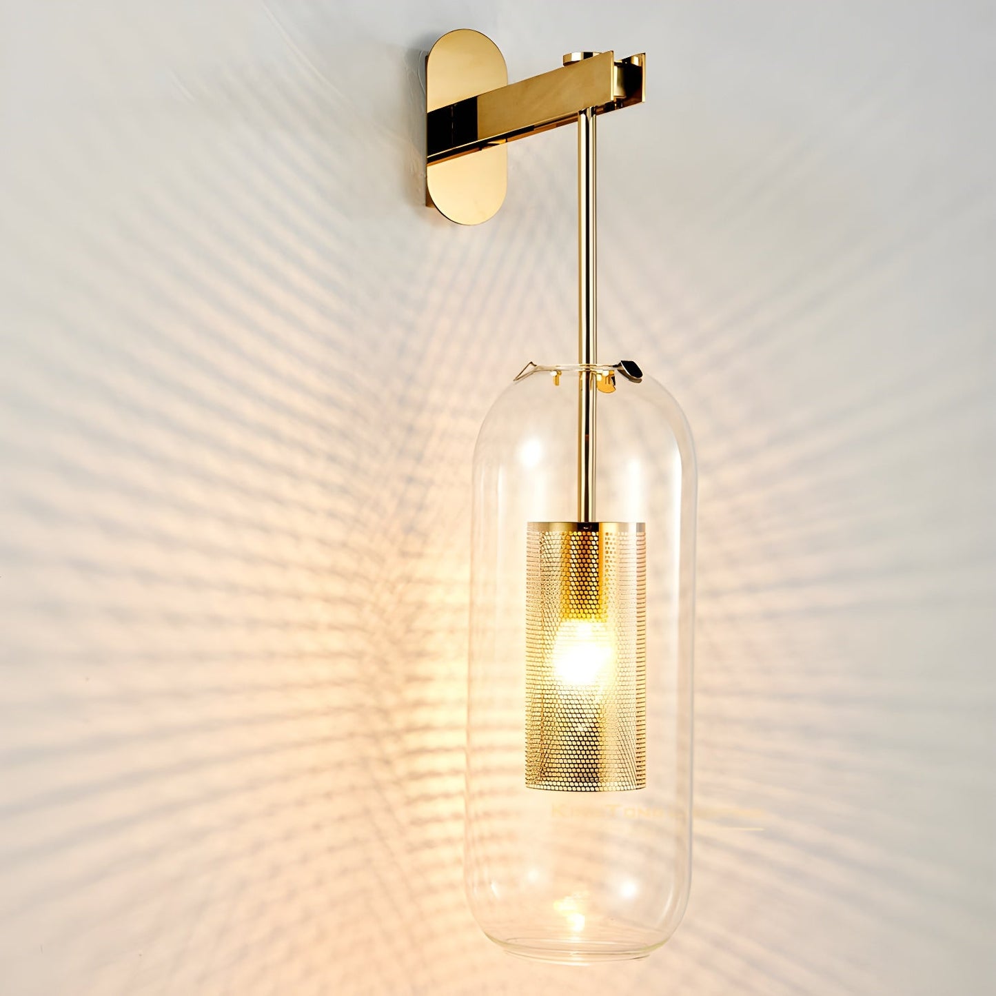 Vadim Wall Lamp | Metal & Glass | Black, Copper, Gold Finish