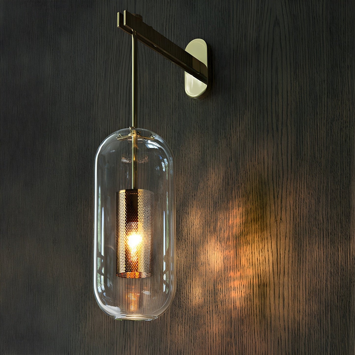 Vadim Wall Lamp | Metal & Glass | Black, Copper, Gold Finish