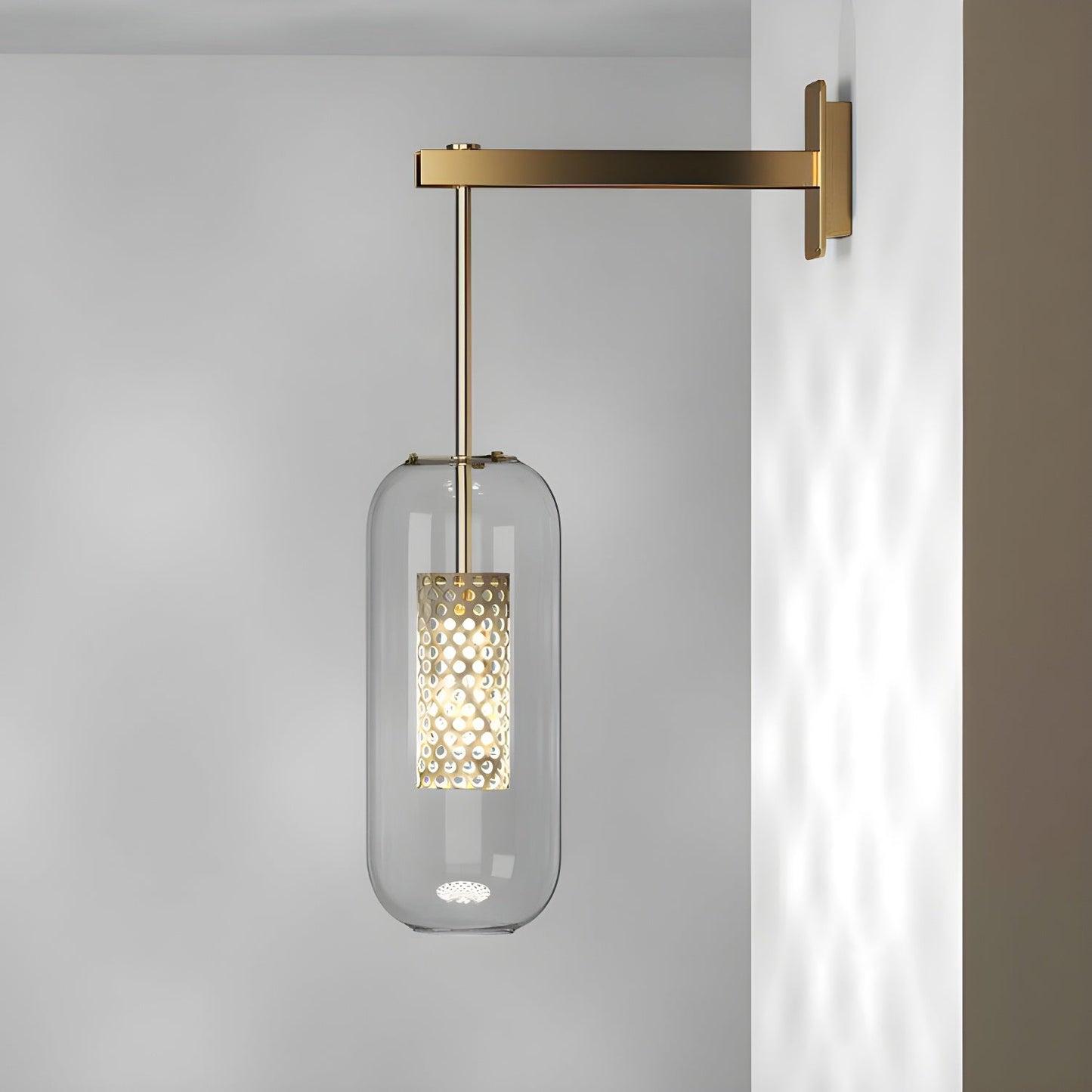 Vadim Wall Lamp | Metal & Glass | Black, Copper, Gold Finish