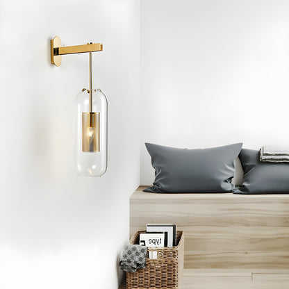 Vadim Wall Lamp | Metal & Glass | Black, Copper, Gold Finish