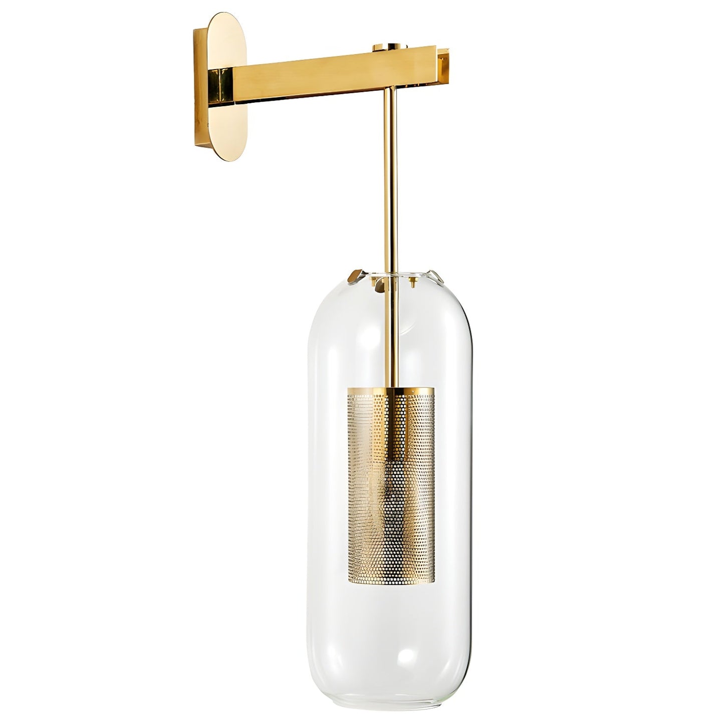 Vadim Wall Lamp | Metal & Glass | Black, Copper, Gold Finish