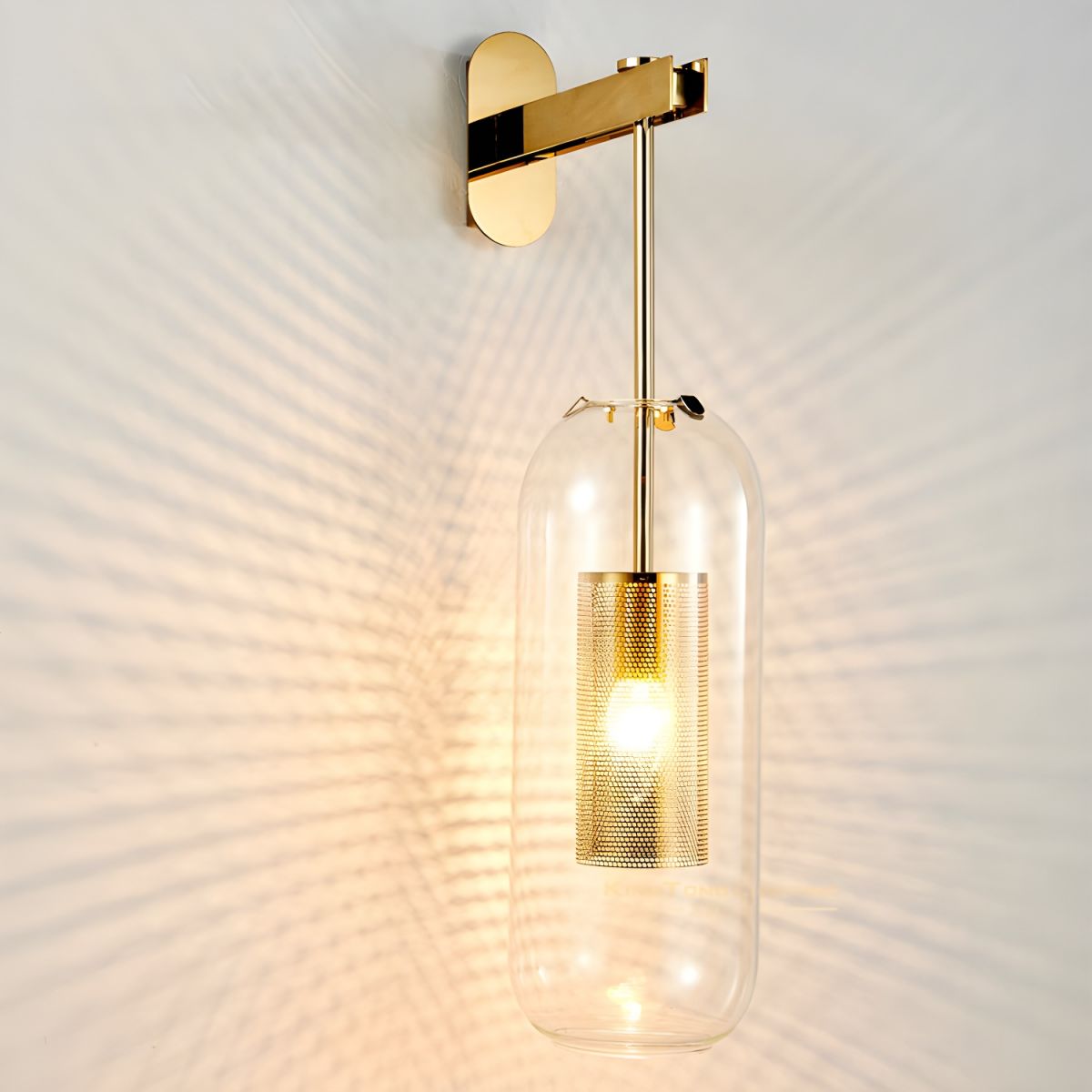Vadim Wall Lamp | Metal & Glass | Black, Copper, Gold Finish