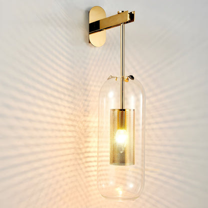 Vadim Wall Lamp | Metal & Glass | Black, Copper, Gold Finish